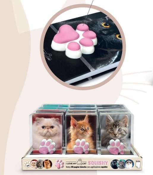 NOTES CAT SQUISHY 10X15CM 80PG
