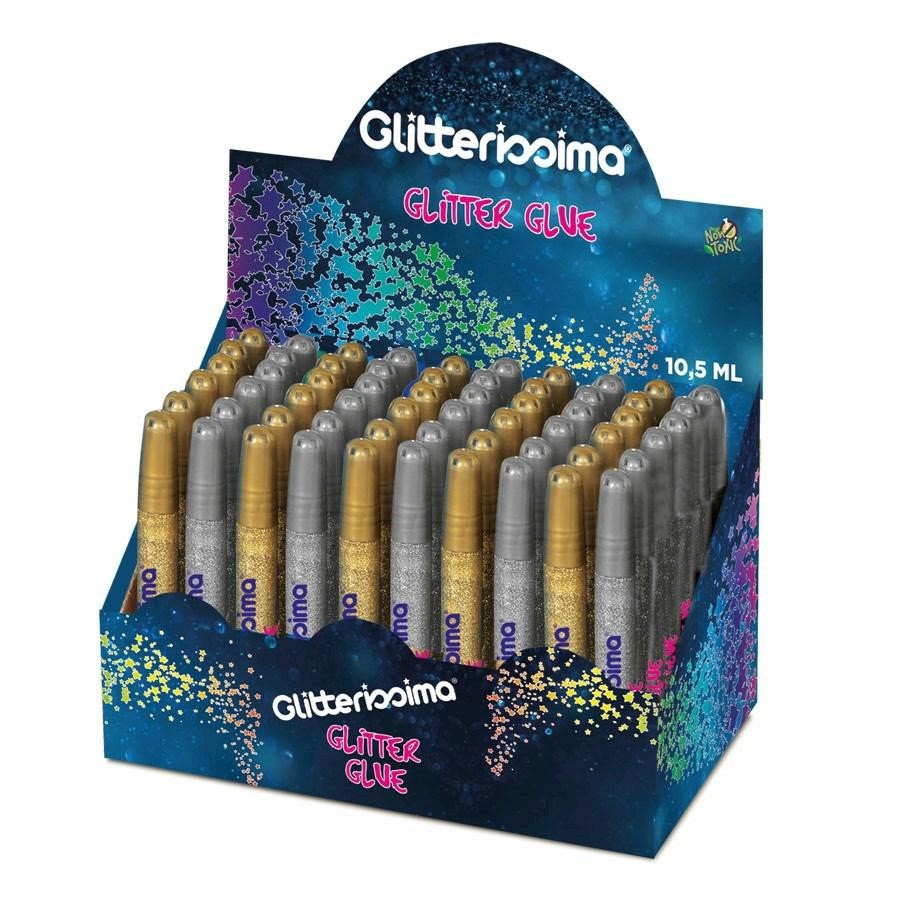 EXPO GLITTER GLUE 10,5ML PZ.60 ORO E ARGENTO