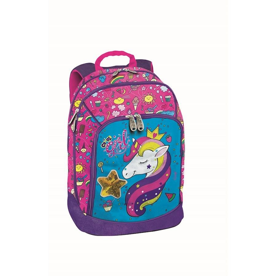 ZAINO DREAM UNICORN FONDO ROSA YOUNG PEOPLE