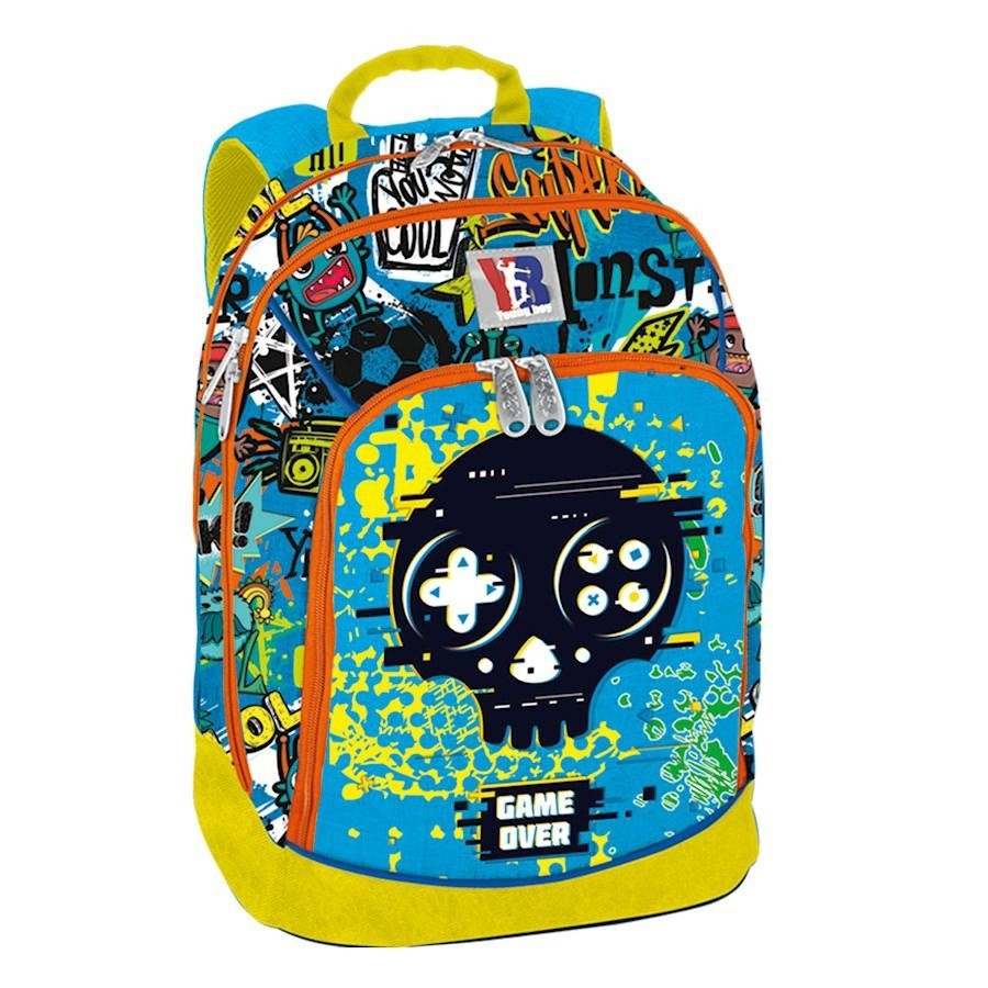 ZAINO DREAM CON LUCI AZZURRO SKULL YOUNG PEOPLE