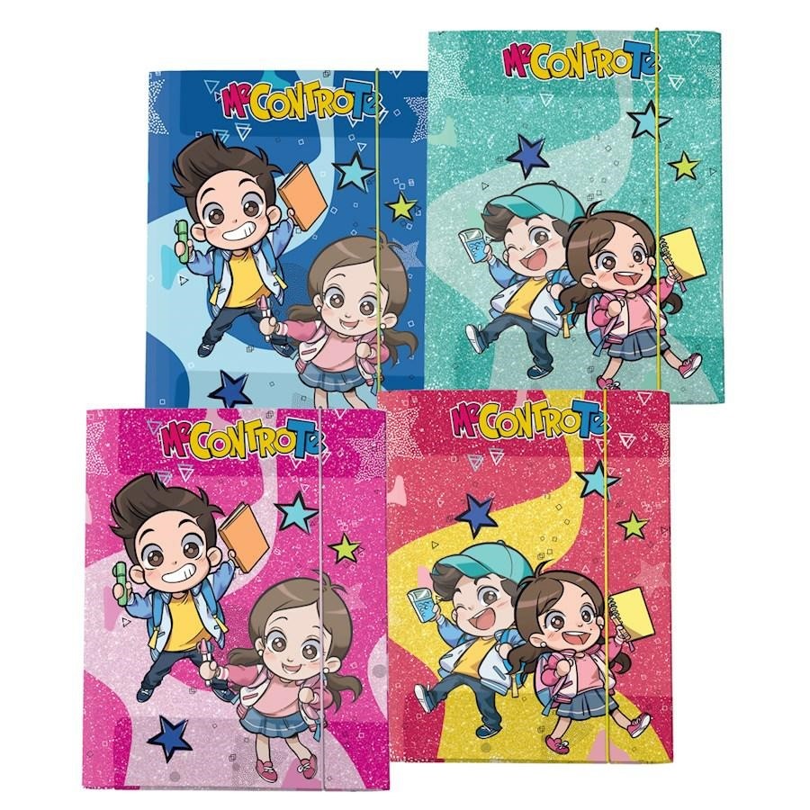 CARTELLINA CON ELASTICO DORSO 1CM GLAMOUR ME CONTRO TE 2021