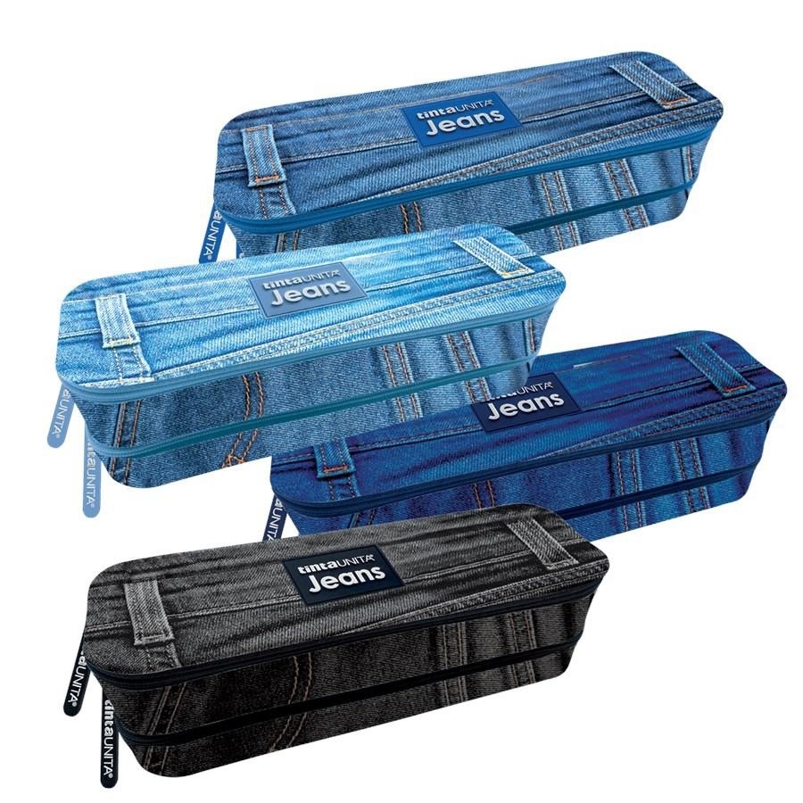 ASTUCCIO 2ZIP POLIESTERE 20,5X6X7CM TU JEANS 2023