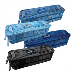 ASTUCCIO 2ZIP POLIESTERE 20,5X6X7CM TU JEANS 2023