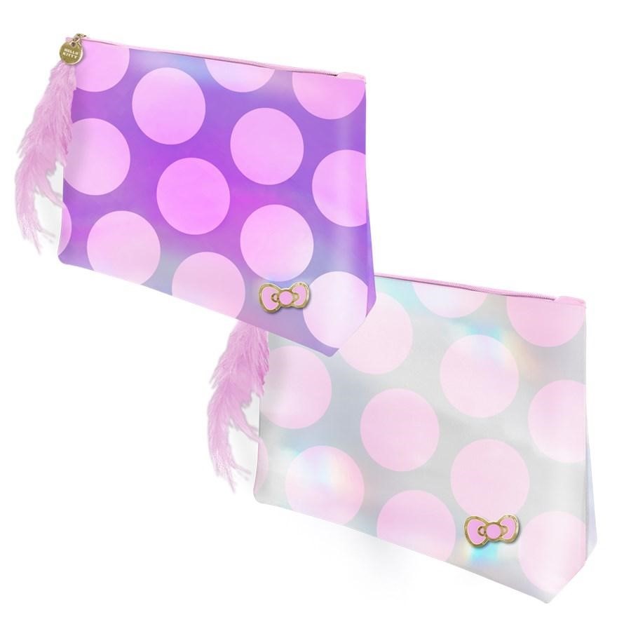 BUSTA C/SOFFIETTO PU IRIDESCENTE 20X14 C/FIOCCO TU HELLO KITTY 2024