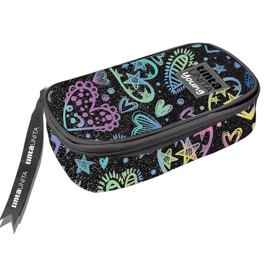 ASTUCCIO OVAL JUMBO GLITTER NERO TINTAUNITA YOUNG GLAMOUR 2024