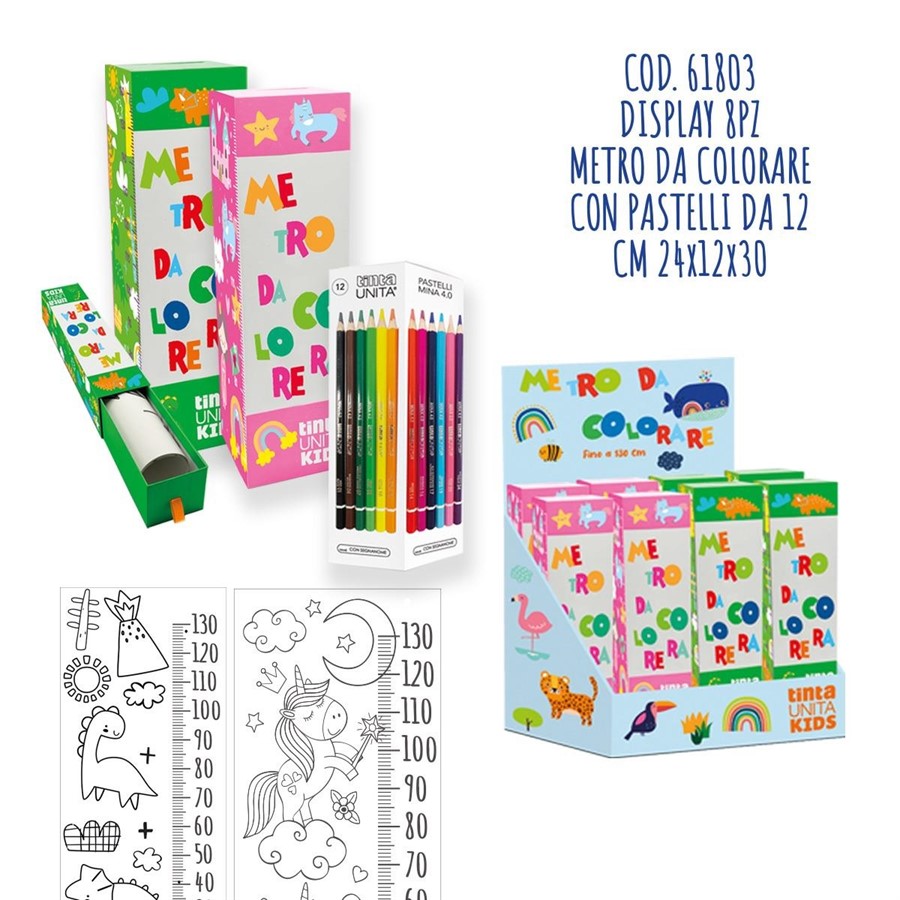 DISPLAY COFANETTO COLORA E MISURA LA TUA ALTEZZA TU KIDS 2024