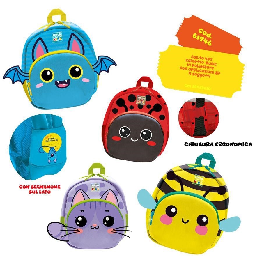 ASS. ZAINETTO BASIC IN POLIESTERE TINTAUNITA KIDS 2025