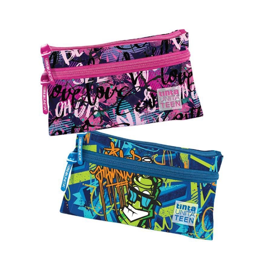 ASS. BUSTA TRIANGOLARE 2 ZIP  STREET E OHOH TINTAUNITA YOUNG 2025