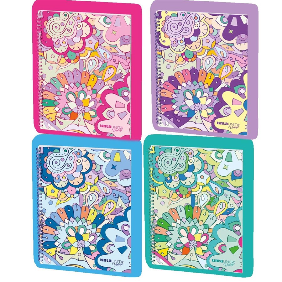 MAXI SPIRALE A4 1R 80GR 70FG. PPL TINTAUNITA VINTAGE 2025