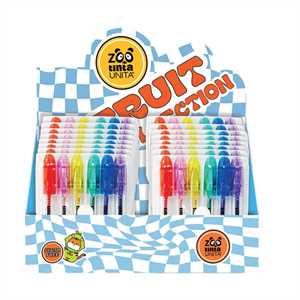 DISPLAY BUSTA 6PZ MINI PENNE GEL FLUO/GLITTER TINTAUNITA ZOO 2025