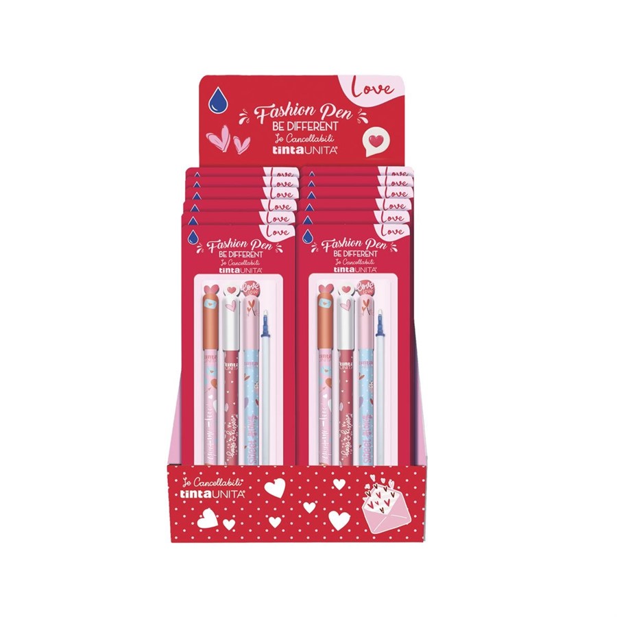 DISPLAY 12PZ-SET 3 CANCELLABILI+1 REFILL BLU-BE DIFFERENT LOVE '26