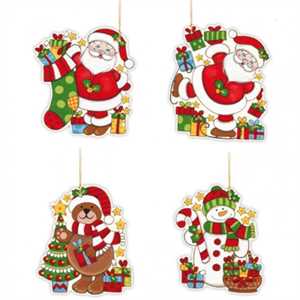 SEGNAPACCHI NATALIZIO CON GLITTER'S FUSTELLATO