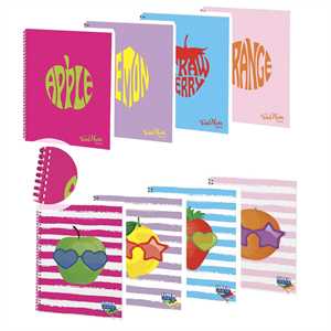 MAXIQUADERNO A4 SPIRALATO IN PPL 5MM PROFUMATI TINTAUNITA JUICE 2026