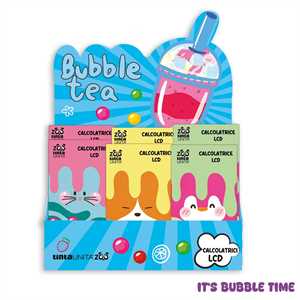 DISPLAY CALCOLATRICI CON PENNELLO LCD TINTAUNITA ZOO BUBBLE TEA 2026