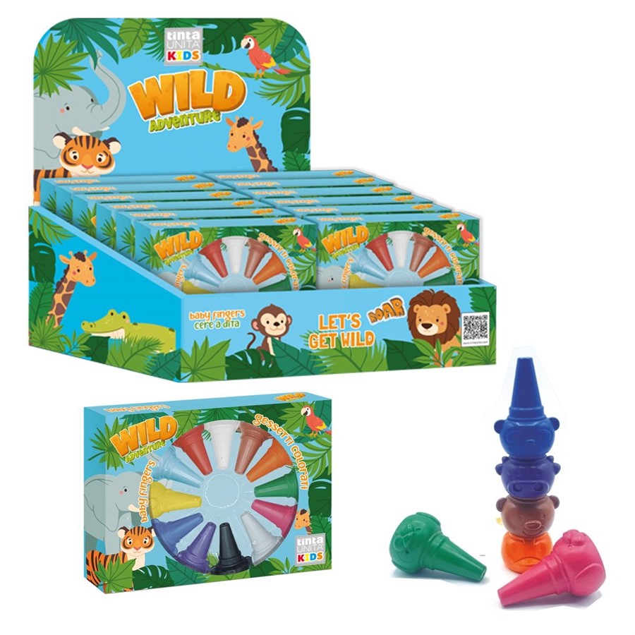 DISPLAY CERE COLORATE BABY FINGER DA 12 COLORI TU KIDS 2026