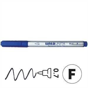 MARKER PEN BLU PUNTA FINE 0,7MM TINTAUNITA