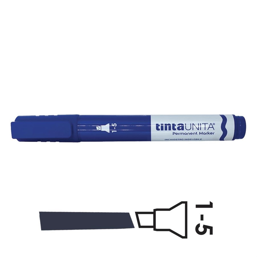 PERMANENT MARKER BLU PUNTA SCALPELLO TINTAUNITA