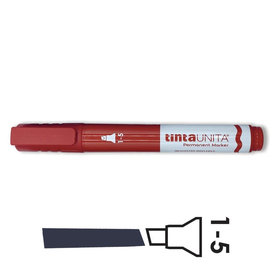 PERMANENT MARKER ROSSO PUNTA SCALPELLO TINTAUNITA