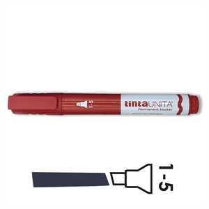 PERMANENT MARKER ROSSO PUNTA SCALPELLO TINTAUNITA