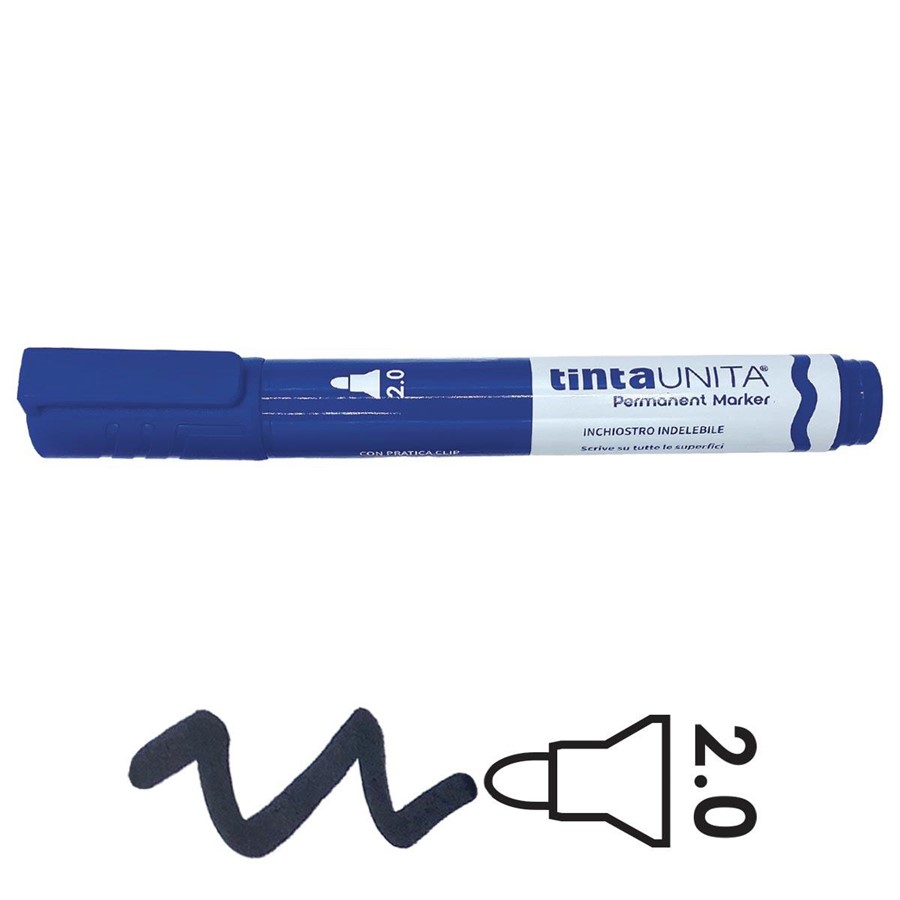 PERMANENT MARKER BLU PUNTA TONDA TINTAUNITA