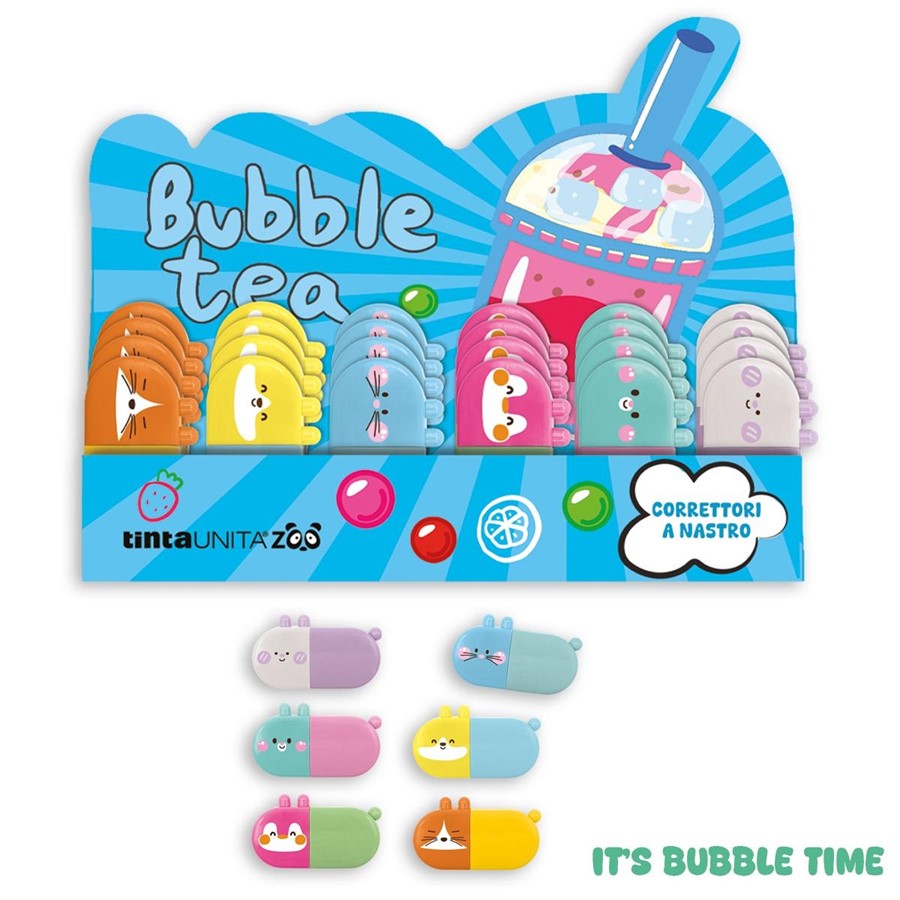 DISPLAY 24PZ CORRETTORE A NASTRO TINTAUNITA ZOO BUBBLE TEA 2026