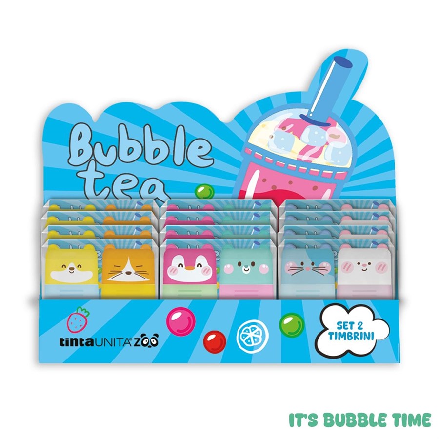 DISPLAY 12PZ SET DA 2 TIMBRINI MINI TINTAUNITA ZOO BUBBLE TEA 2026