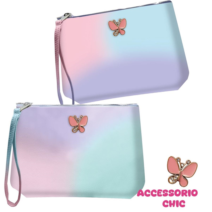 POUCH CON LACCETTO 21X16X6 TINTAUNITA BE HAPPY 2026