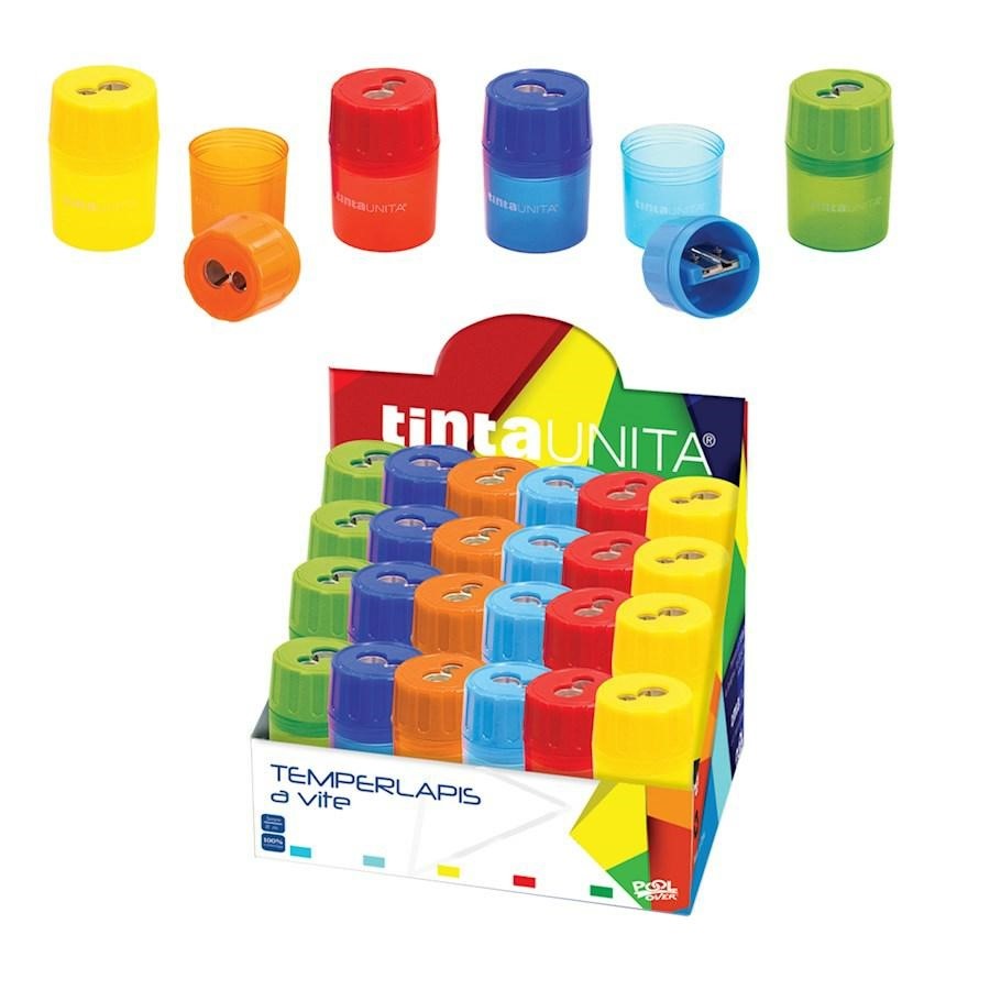 TemperaMatite 2Fori tappo vite con contenitore pz24 Tinta UNITA