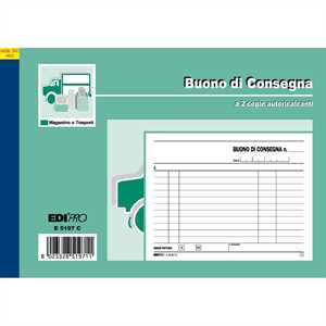 Blocco CONSEGNA cm12x17 2Copie AUTOCOPIANTI