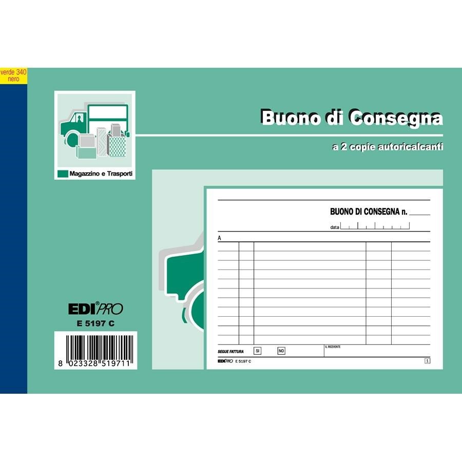 Blocco CONSEGNA cm12x17 2Copie AUTOCOPIANTI
