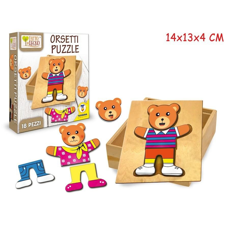 PUZZLE ANIMALETTI IN LEGNO