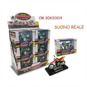 MOTO CROSS SUONO REALE PILE INCLUSE L.CM13 BOX CM15X7X11