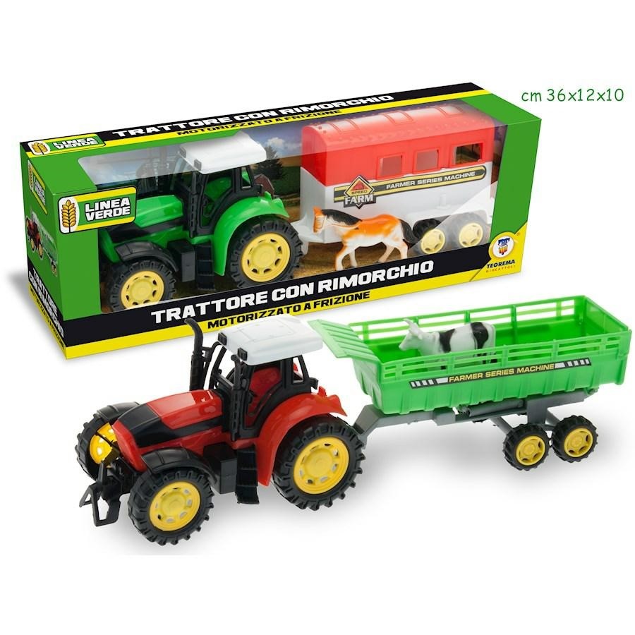TRATTORE TRASPORTO ANIMALI CON RIMORCHIO 2MODELLI