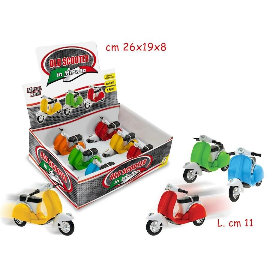 VESPINA RET.4 COLORI DISPLAY SCALA  1:43 L. CM11