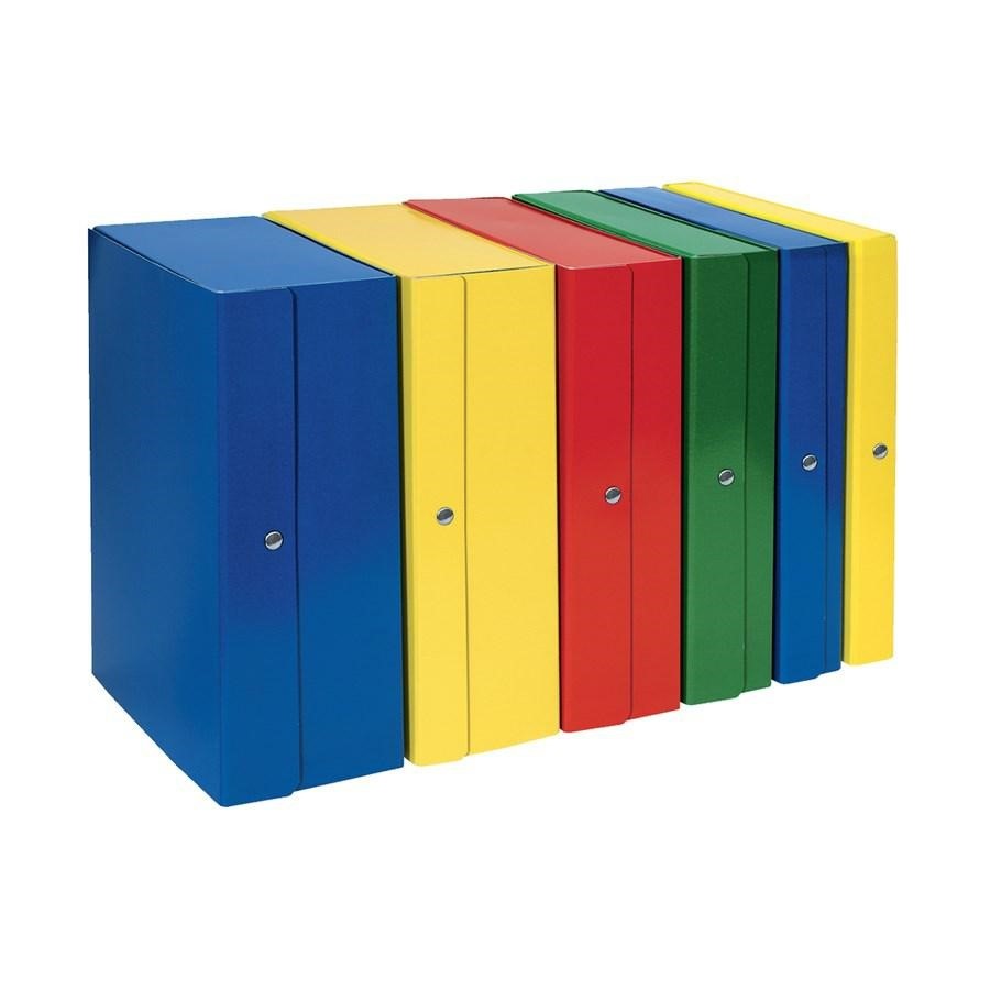 CARTELLA con bottone cm10 Blu ARCHIVIA
