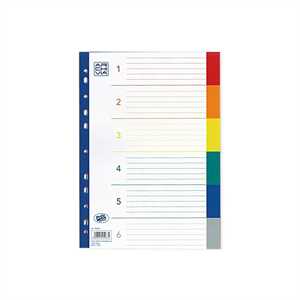 Intercalare divisori separatori PPL 6Tacche A4 ARCHIVIA