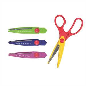 Forbici Zigrinate + 4Lame POOL OVER