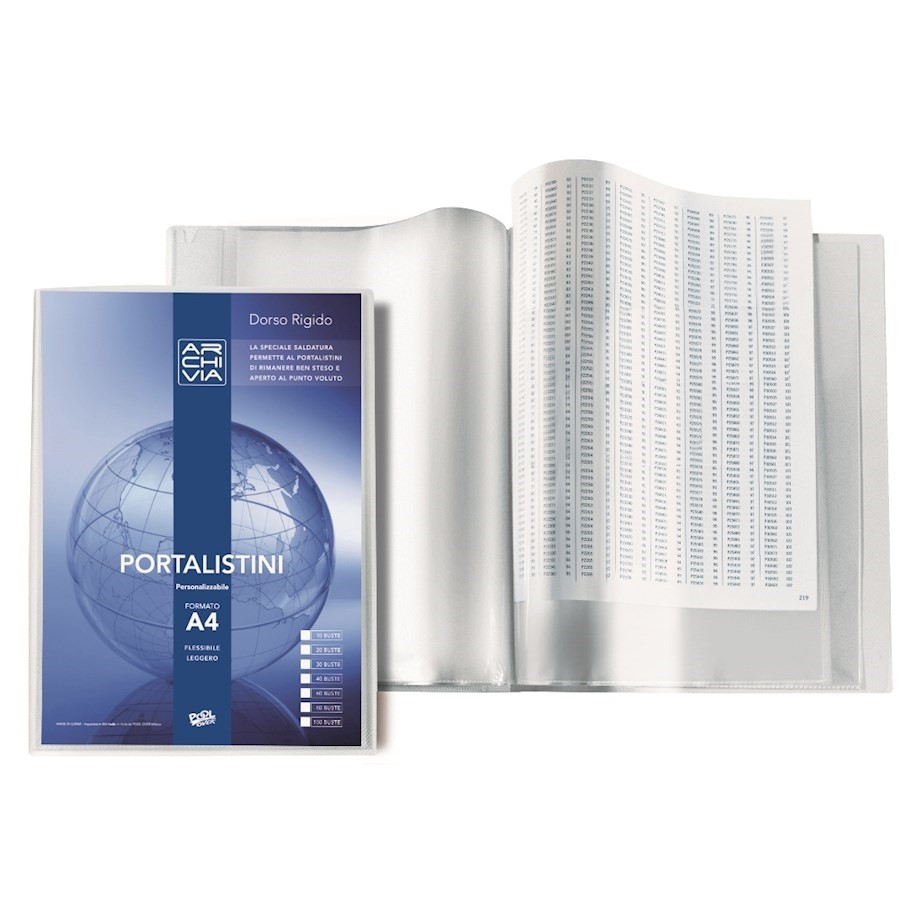 PortaListino f100 PERSONALIZZABILE  A4 ARCHIVIA