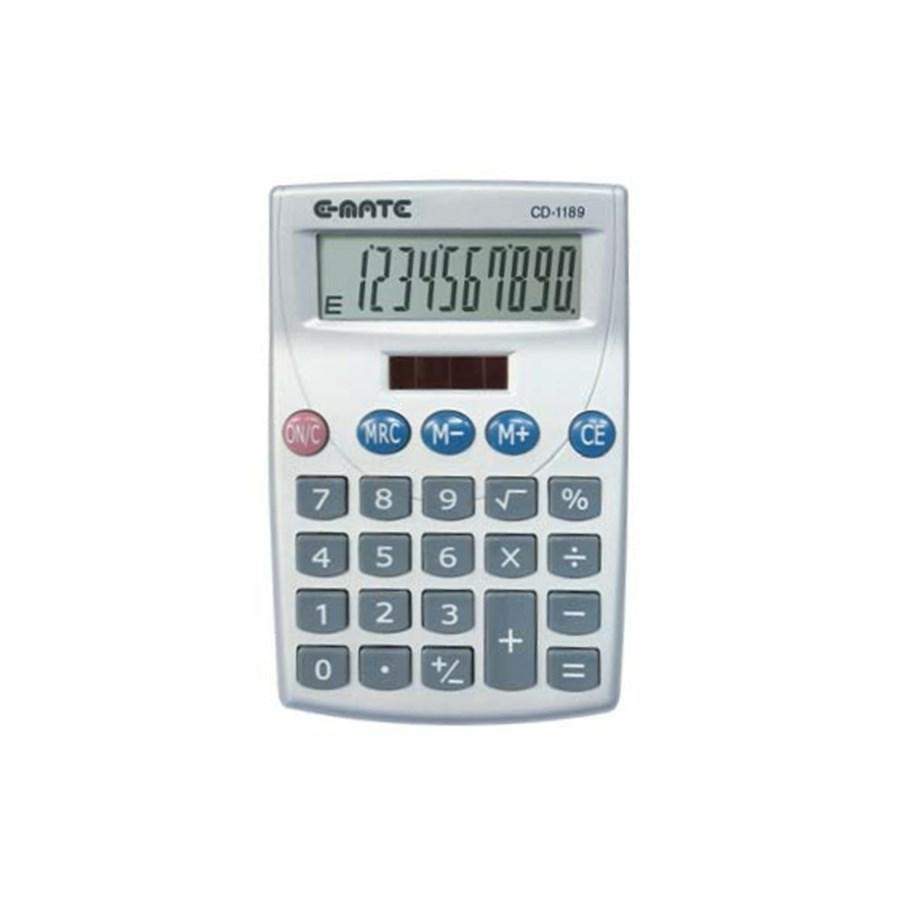 Calcolatrice 10 cifre DTK-189 73X110X20 EMATE (CD 1189)