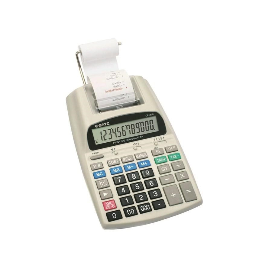 Calcolatrice 12 Cifre Scrivente PRT-180 CP1800 EMATE **TAMP-IR40T**