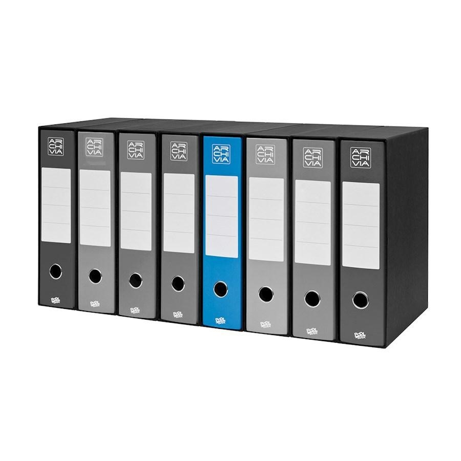 Registratore PROTOCOLLO Azzurro Dorso 8