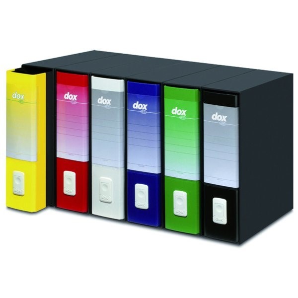 Registratore DOX1 28,5X31,5X8COMMERCIALE DORSO 8 NERO