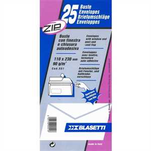 Busta cm11x23 STRIP FINESTRA pz25