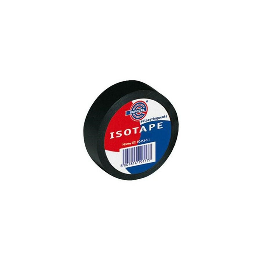NASTRO ADESIVO mm15x10mt Nero ISOTAPE IMQ ELETTRICISTA