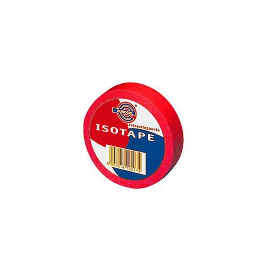 NASTRO ADESIVO mm15x10mt Rosso ISOTAPE IMQ ELETTRICISTA
