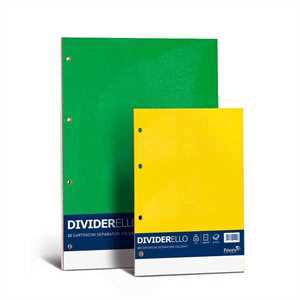 DIVIDERELLO cm16x21 10 Tacche 5 Colori