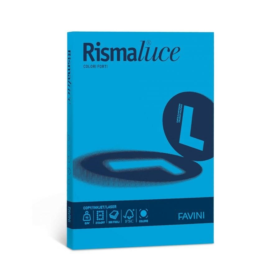 RISMALUCE A4 f50 gr200 Azzurro