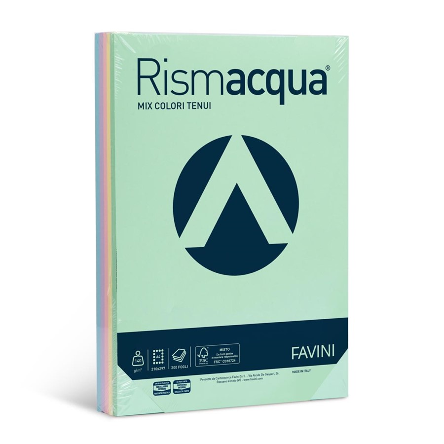 RISMACQUA PROMO A4 gr140 5Colori f200