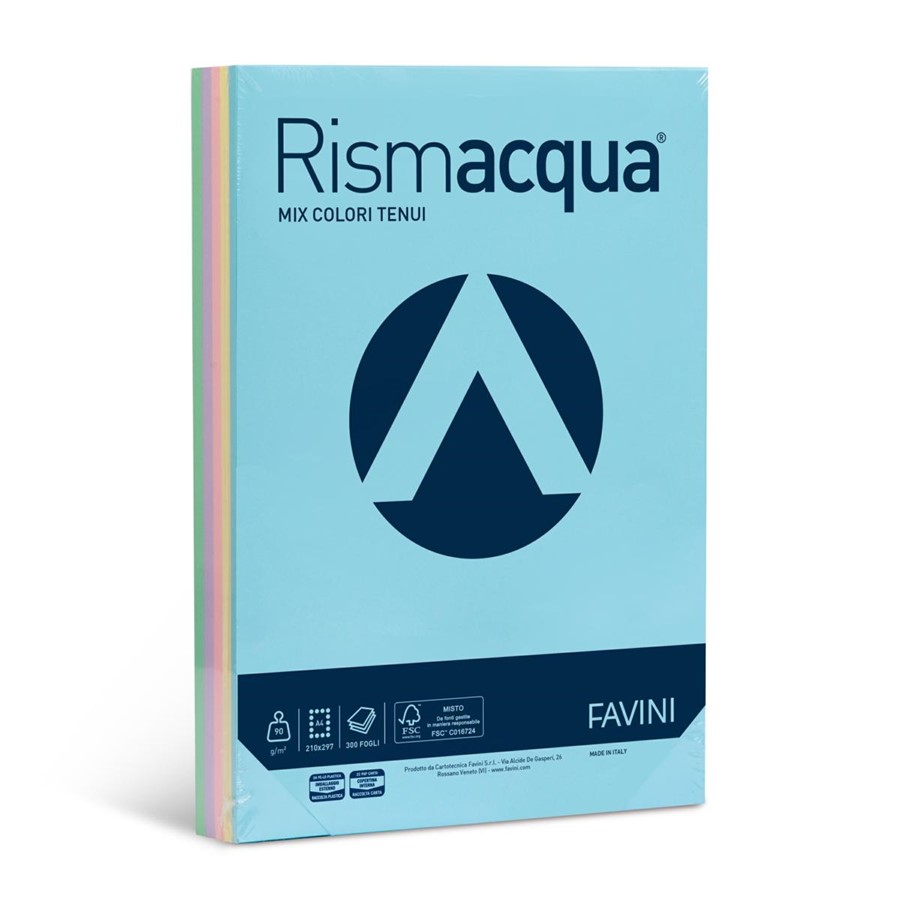 RISMACQUA PROMO A4 gr90 5Colori f300