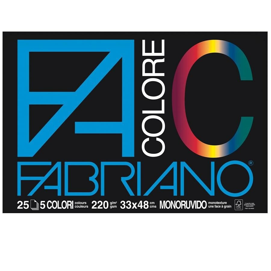 FABRIANO Blocco COLORE cm33x48 f25